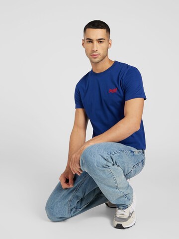 T-Shirt 'Essential' Superdry en bleu