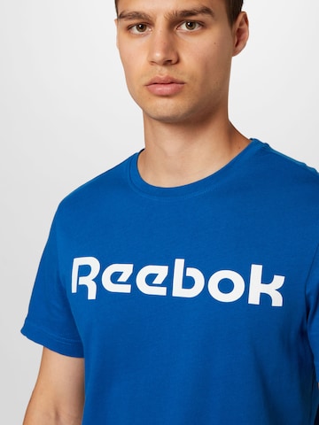 T-Shirt fonctionnel Reebok en bleu