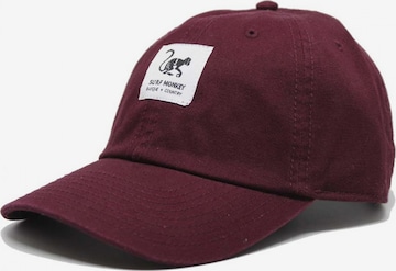 Surf Monkey - Gorra deportiva en rojo: frente