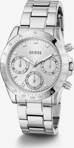 GUESS Analoog horloge 'Eclipse' in Zilver