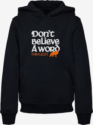 Merchcode Sweatshirt 'Thin Lizzy - Dont Believe A Word' in Black: front