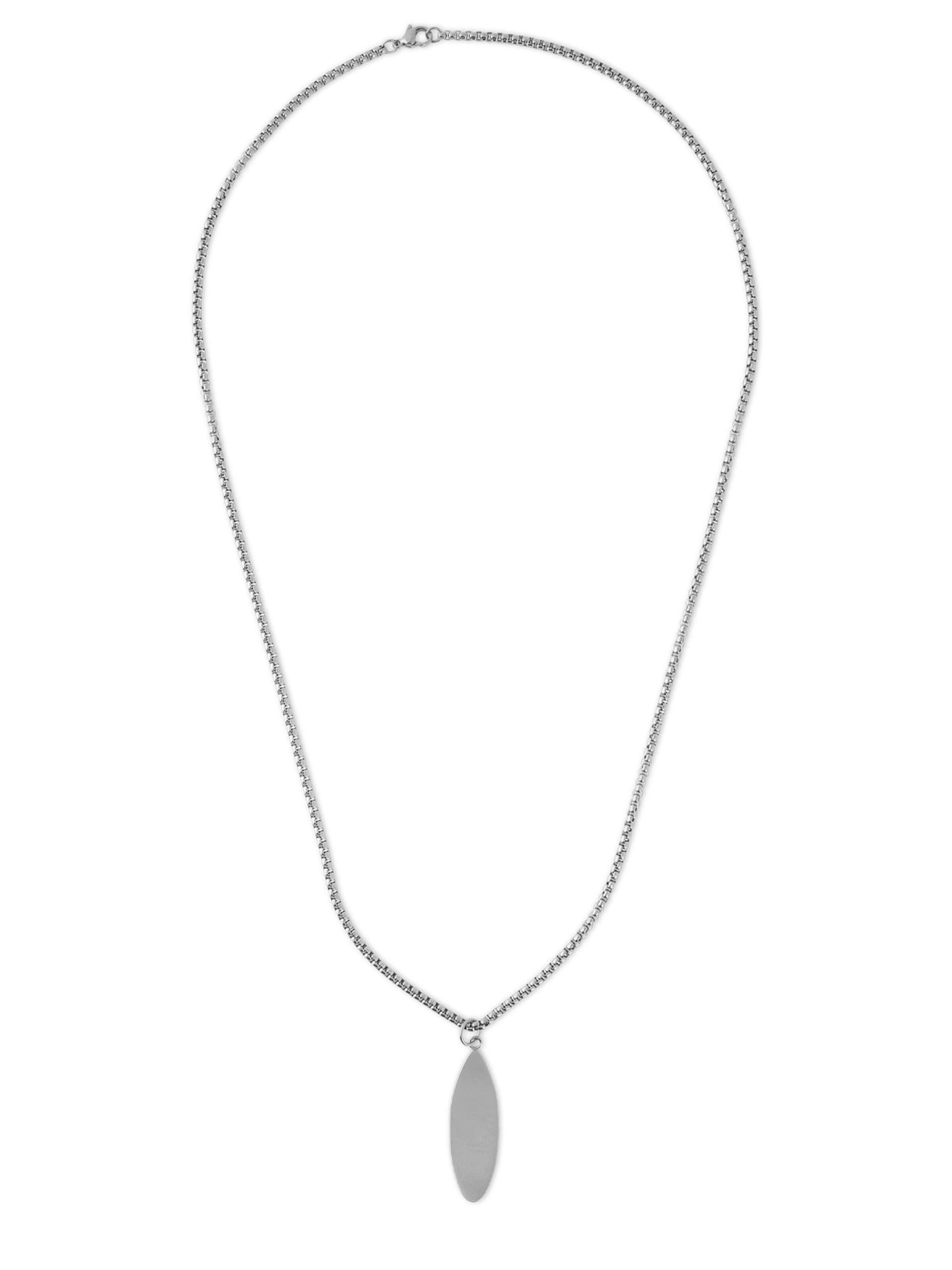 Akitsune Necklace 'Nalu Surf Board' in Silver: front