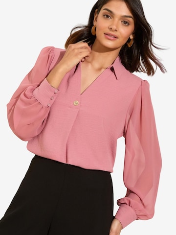Friends Like These Blouse in Roze: voorkant