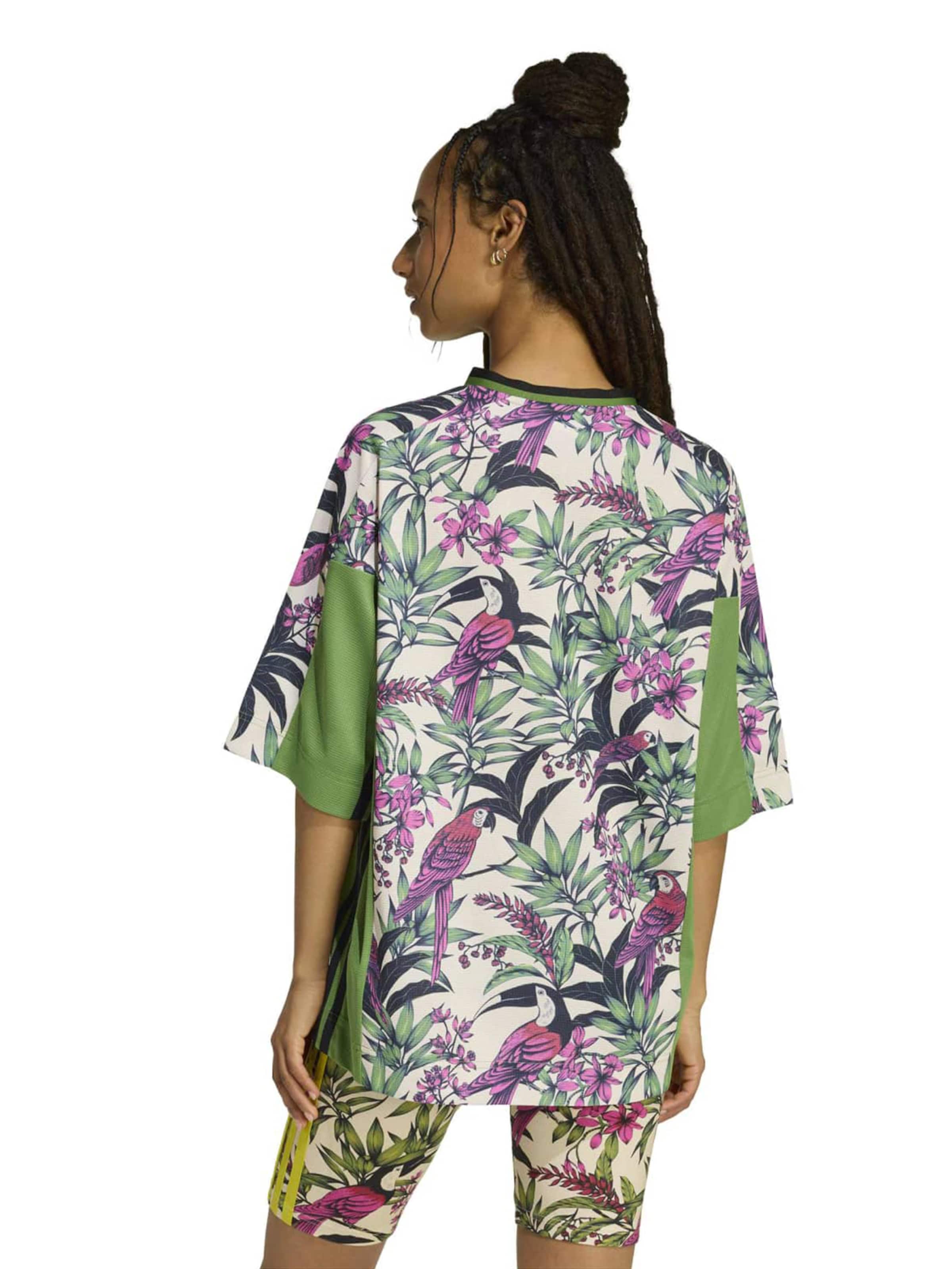 ADIDAS SPORTSWEARTehnička sportska majica 'ADIDAS x FARM RIO PREMIUM' - zelena boja