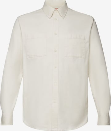 Coupe regular Chemise ESPRIT en blanc : devant