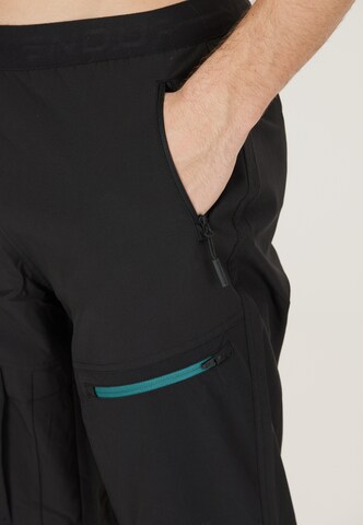 ENDURANCE Tapered Sports trousers 'Sparken' in Black