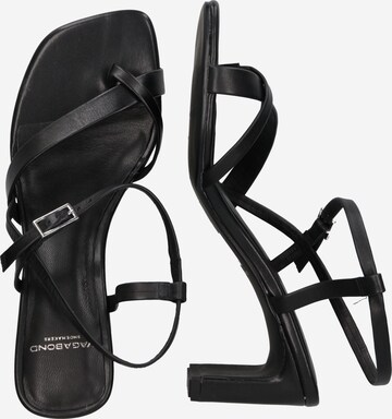 VAGABOND SHOEMAKERS Páskové sandály 'LUISA' – černá
