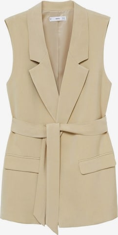 Gilet de costume MANGO en beige : devant