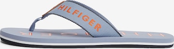 Tongs TOMMY HILFIGER en bleu : devant