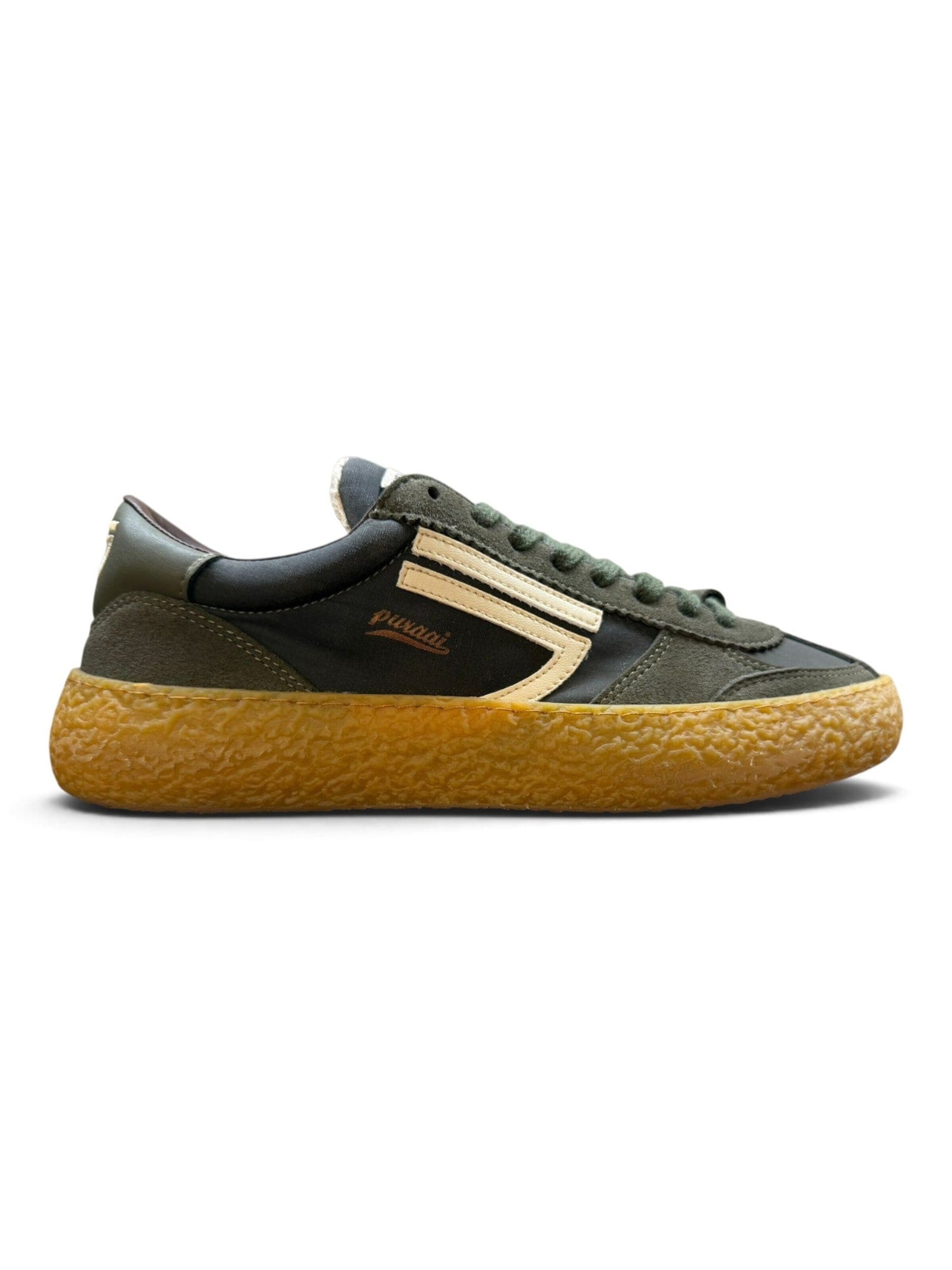 Baskets basses 'SIDRO' Puraai en vert : devant