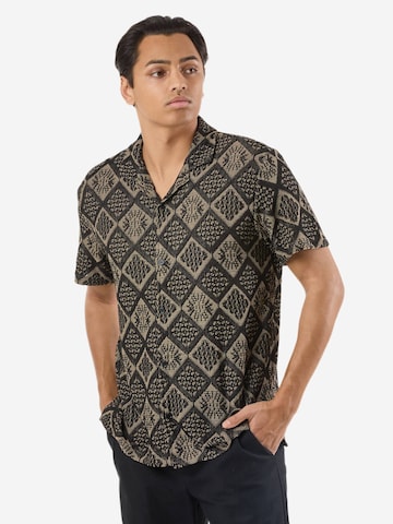 Denim Factory Comfort Fit Hemd 'Resort'‌‌‌‌‌‌‌ in Grün: Vorderseite