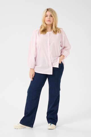 KAFFE CURVE Bluse 'Rory' in Lila