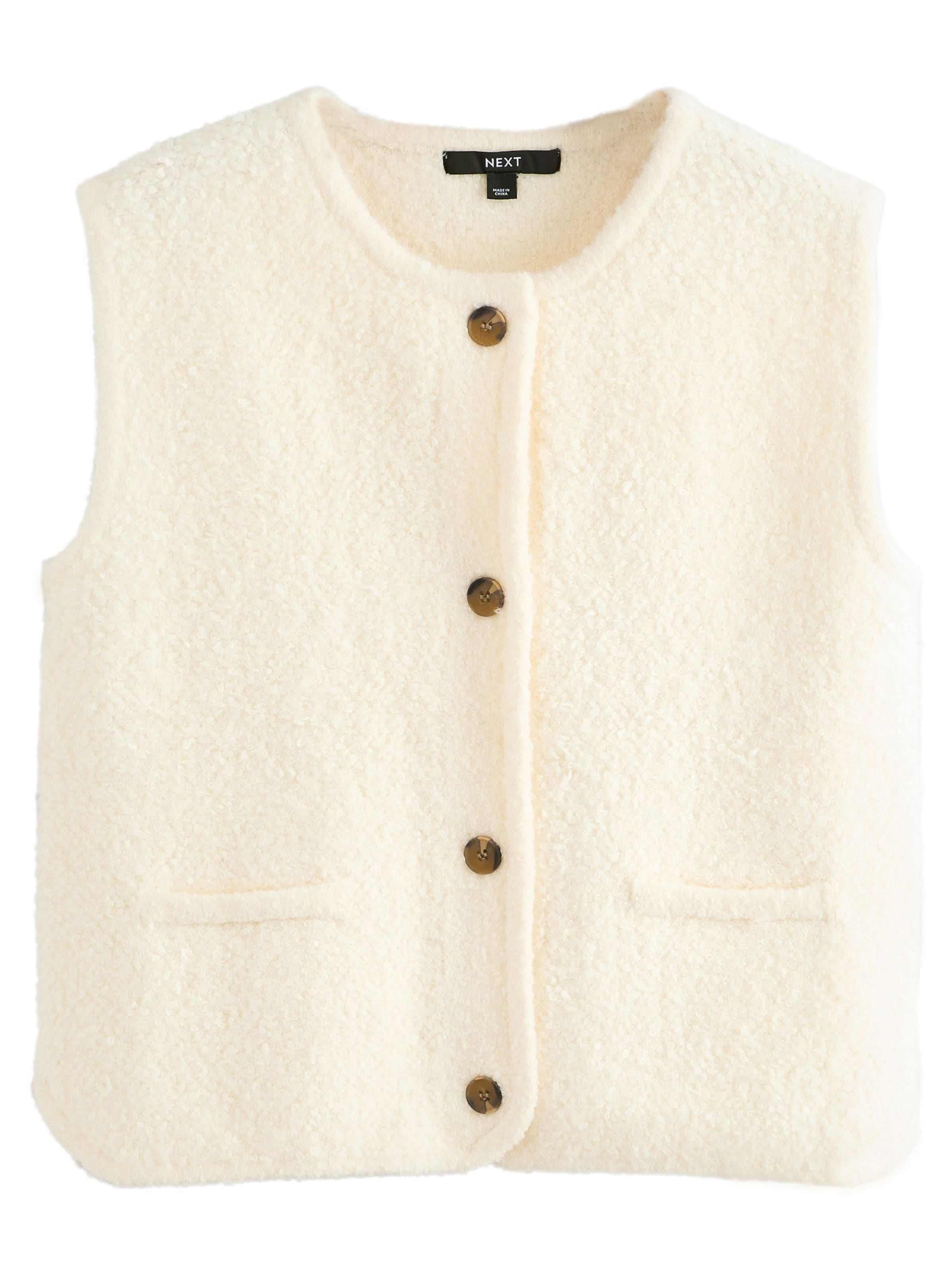 Next Vest in Beige: front