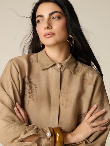 oltre - Blusa en marrón