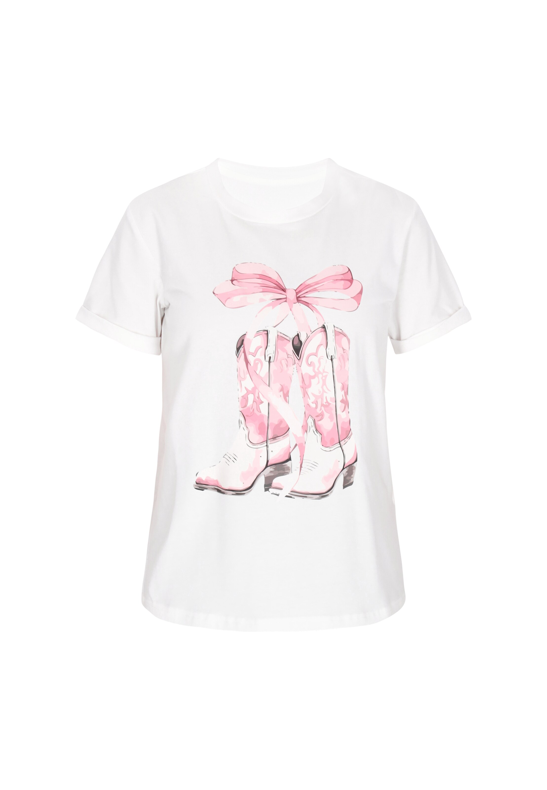 T-shirt 'Fashion Look' NALLY en blanc : devant