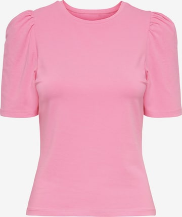 T-shirt 'LOVE' ONLY en rose : devant