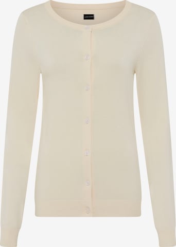 LAURA SCOTT Knit Cardigan in Beige: front