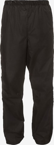 VAUDE Regular Outdoorbroek 'Fluid II' in Zwart: voorkant