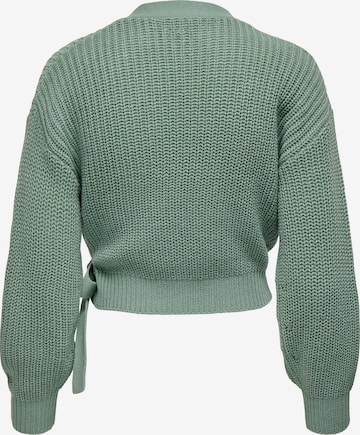 Geacă tricotată 'Breda' de la ONLY pe verde