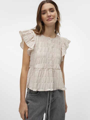 VERO MODA Blouse 'VMErma' in Grey