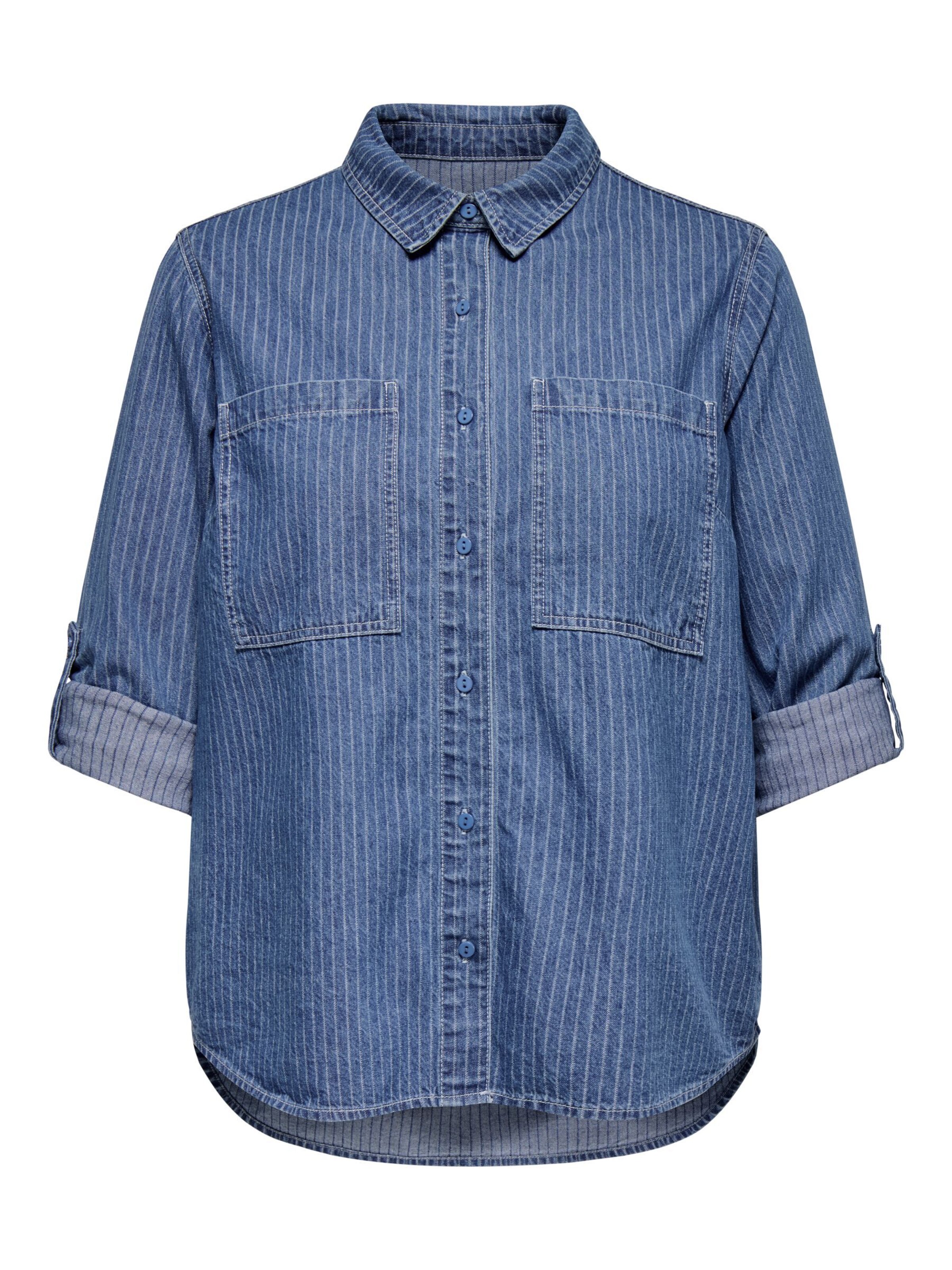 ONLY Carmakoma Blouse 'CARYasmin' in Blue: front