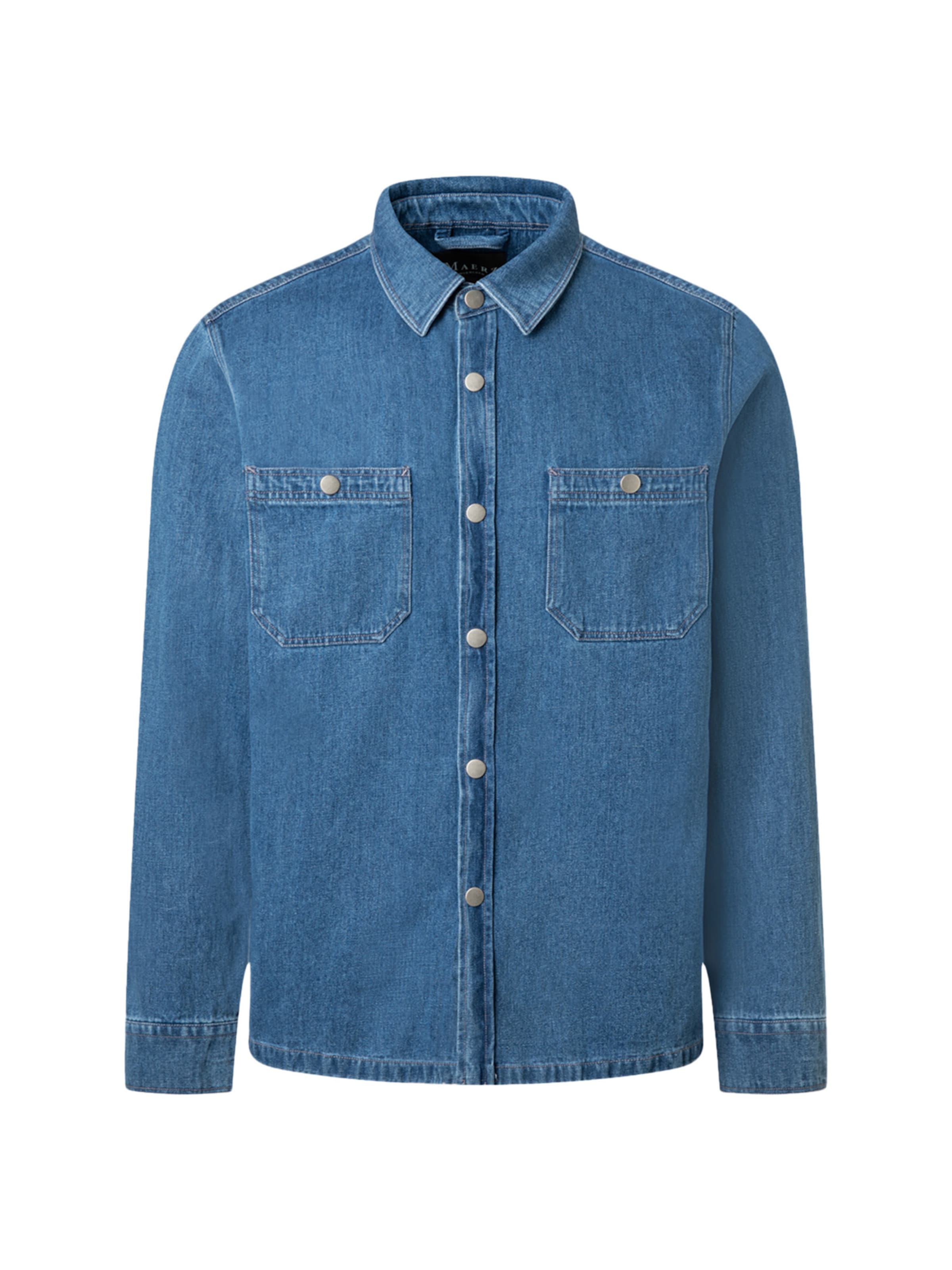 MAERZ Muenchen Regular fit Button Up Shirt ' 716000 ' in Blue: front