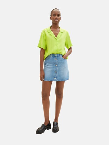 TOM TAILOR DENIM Blouse in Green