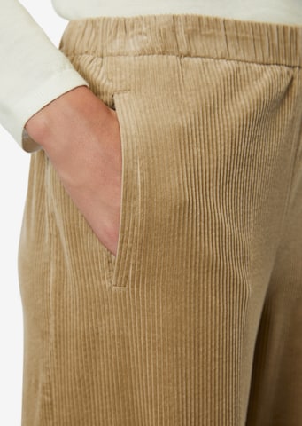 Marc O'Polo Široke hlačnice Hlače | rjava barva