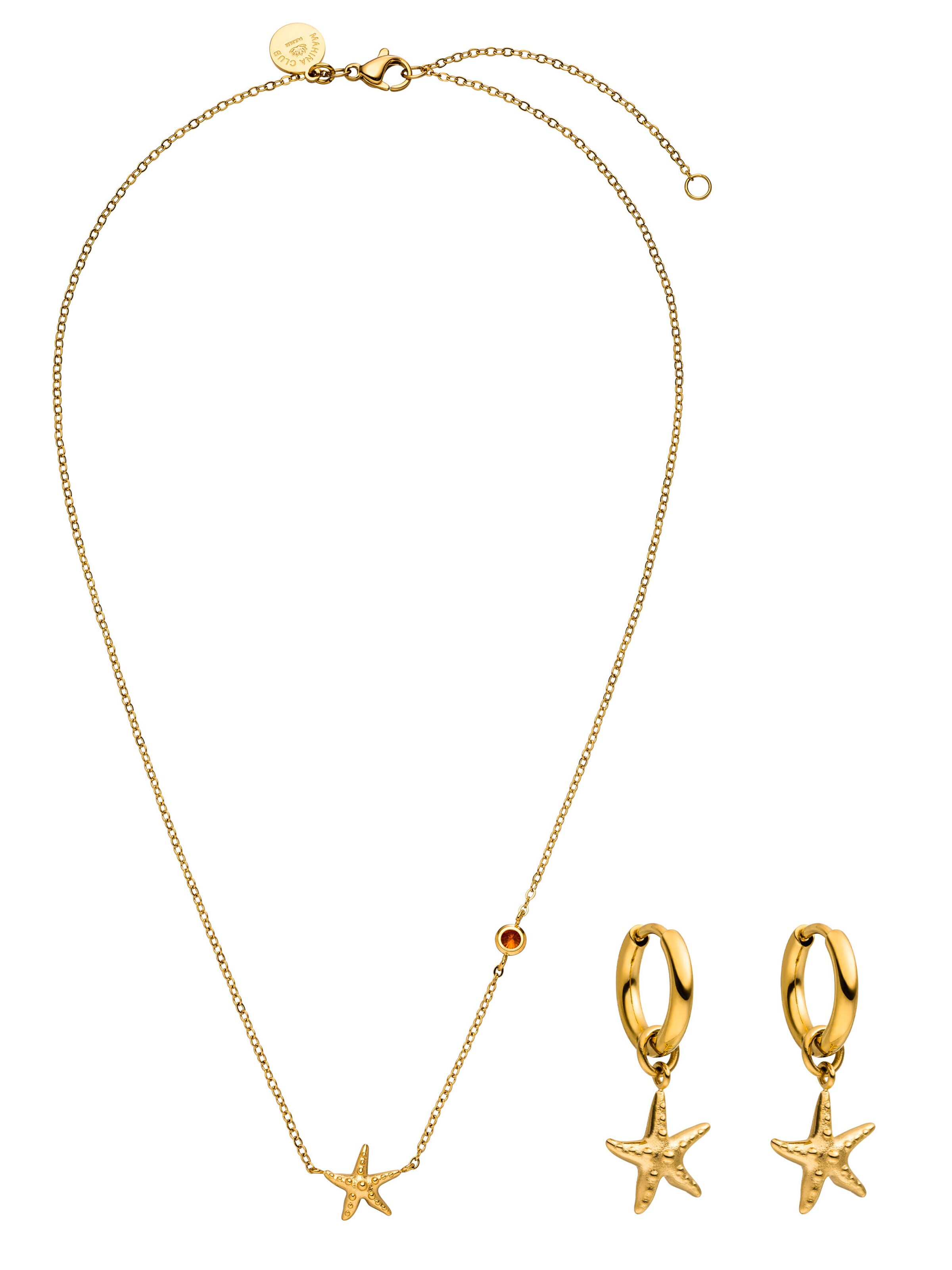 PURELEI - Conjunto de joyería 'Mahina Club Beach Star' en oro: frente