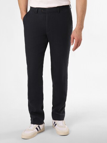 Nils Sundström Chino trousers in Blue: front
