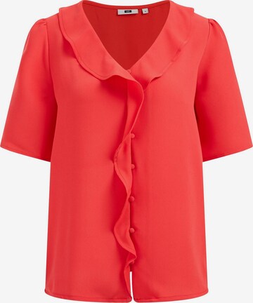 WE Fashion Blouse in Rood: voorkant