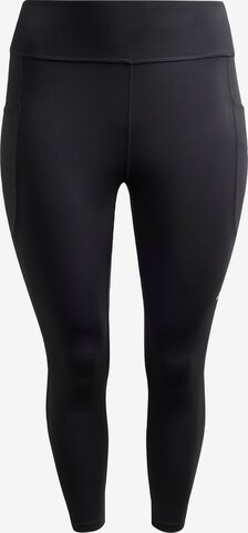 ADIDAS PERFORMANCE Slim fit Workout Pants 'DailyRun' in Black: front