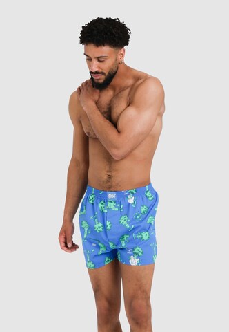 Lousy Livin Boxershorts 'Weedy & Broccoli' in Lila: Vorderseite