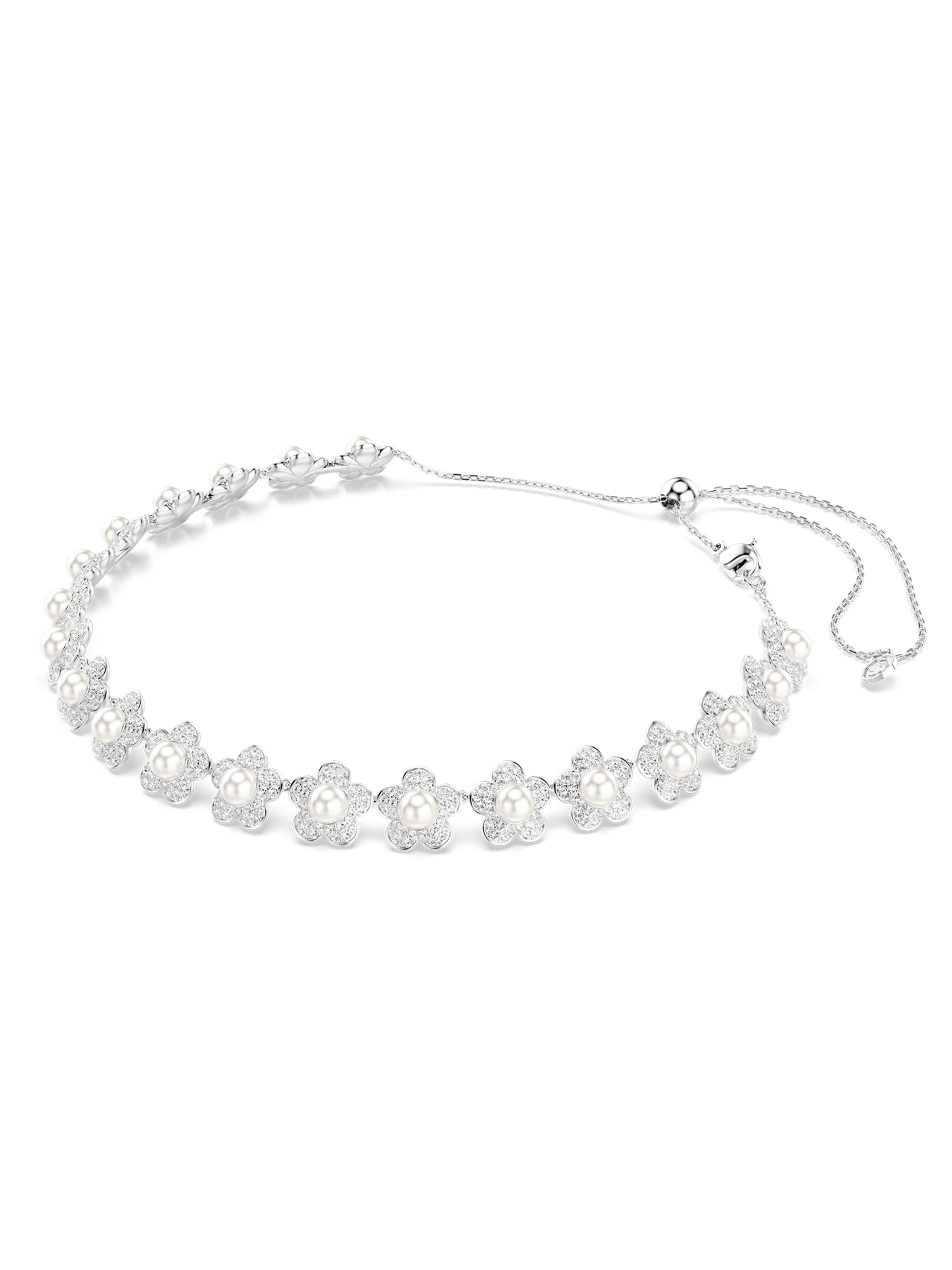 Swarovski Kette in Weiß