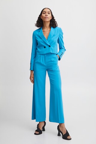 b.young Wide leg Broek 'Danta' in Blauw