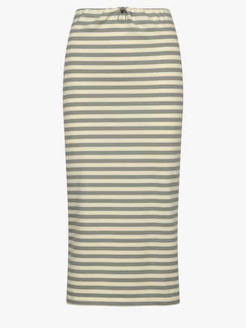 FEMSSY Rock 'LONGA STRIPE SKIRT'‌ in Gelb
