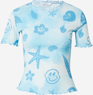 Tricou 'Mykonos' de la Envii pe albastru: față