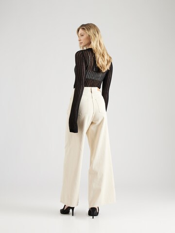 Wide Leg Jean 'DENVER' FRENCH CONNECTION en beige