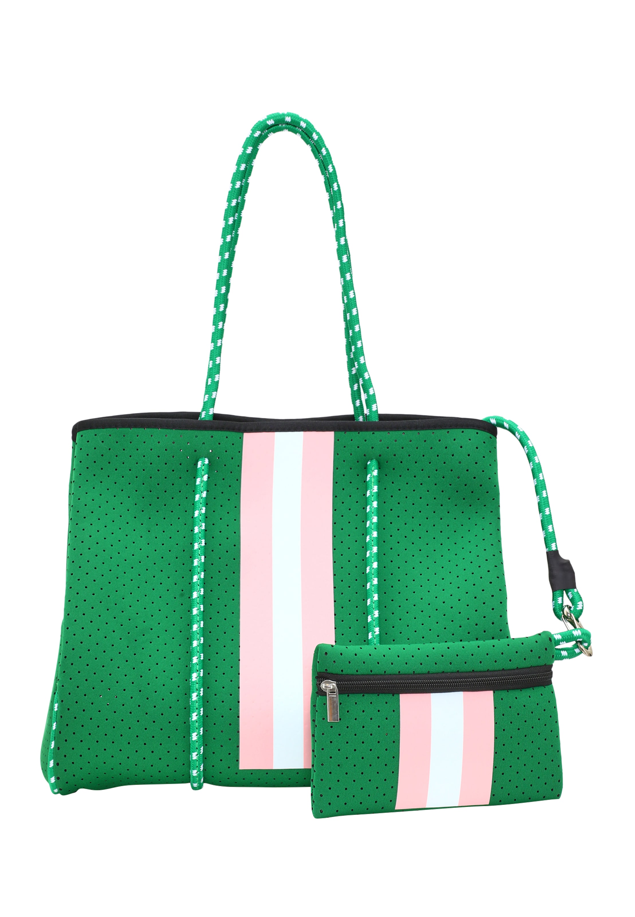 faina Shopper in Green: front