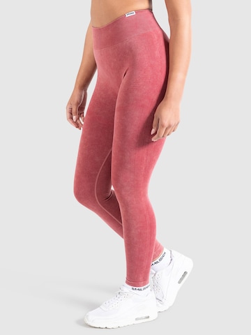 Skinny Leggings ' Batik Scrunch ' Smilodox en rouge