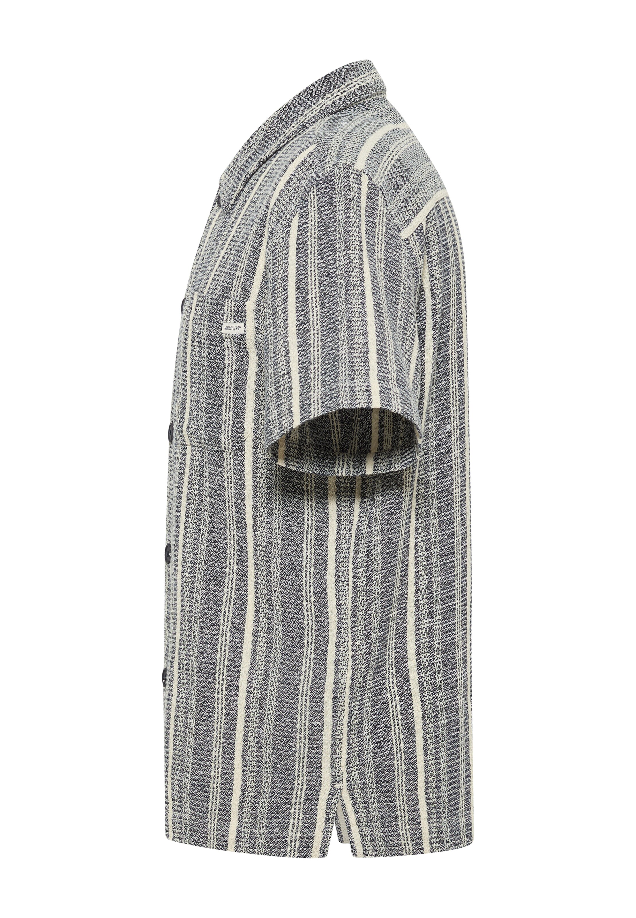 MUSTANG Regular fit Button Up Shirt 'Holiday' in Blue