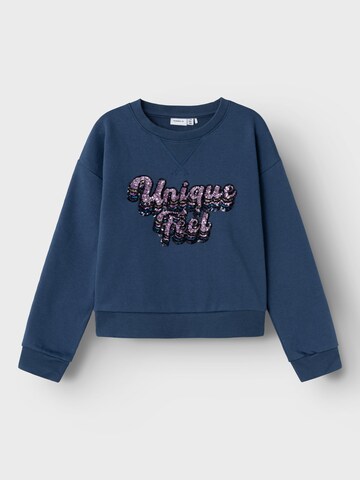 NAME IT Sweatshirt 'LASANNE' in Blue: front