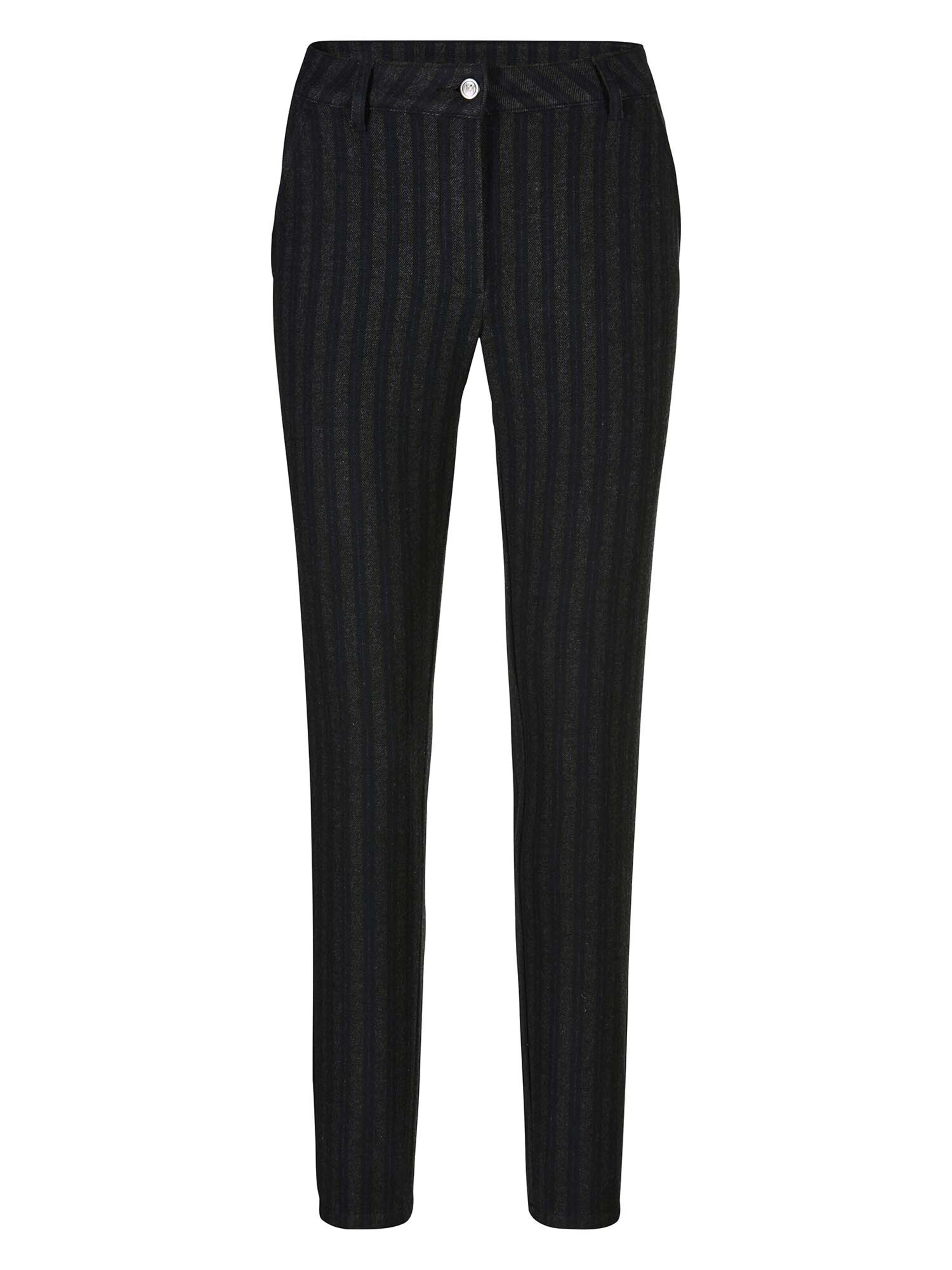 MADELEINE Broek in de kleur Grijs gemêleerd / Zwart, Productweergave