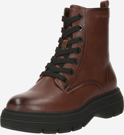 TOM TAILOR Lace-up bootie in Brown, Item view