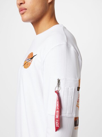 ALPHA INDUSTRIES Sweatshirt in White