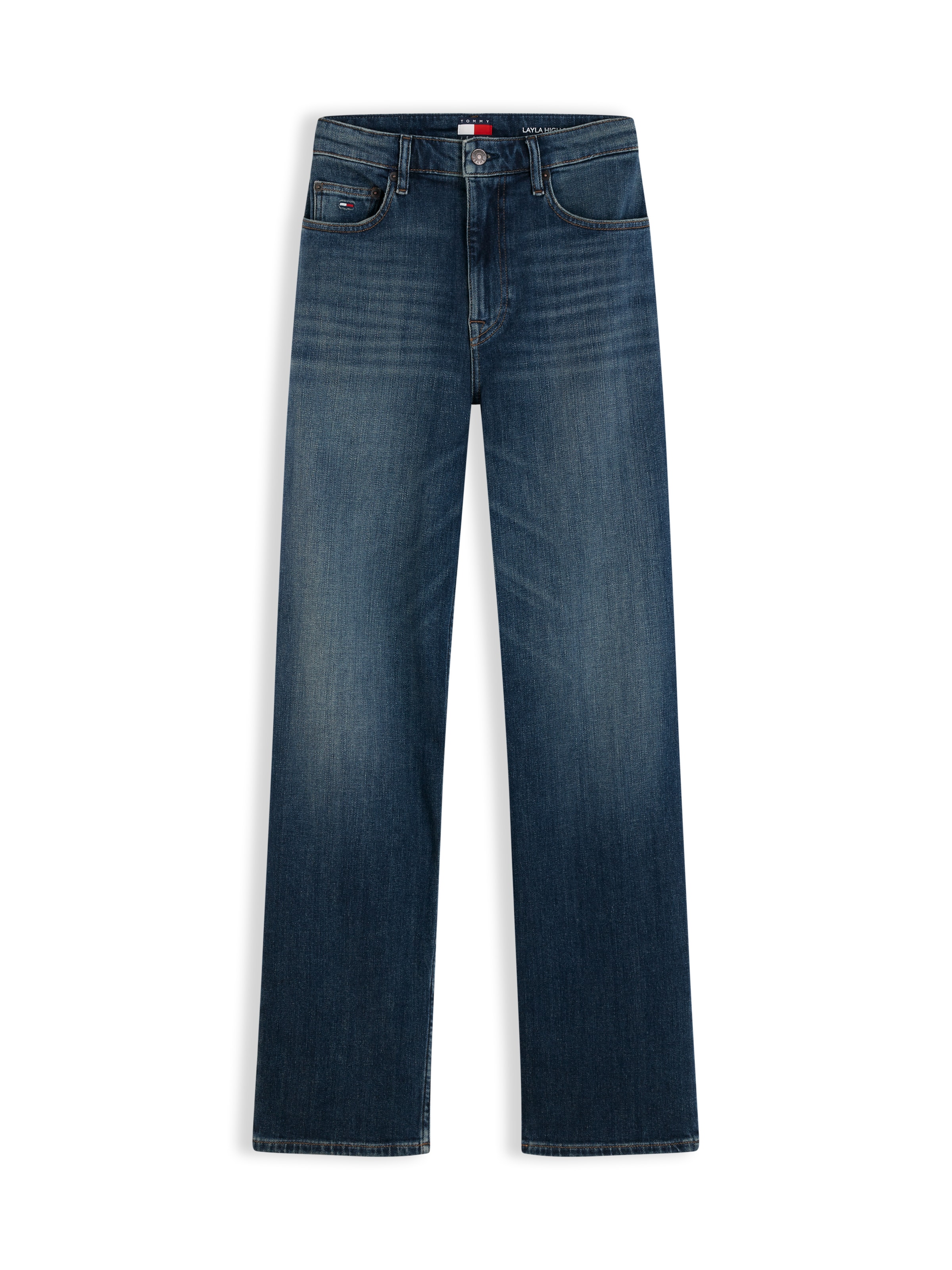 Tommy Jeans - regular Vaquero 'LAYLA' en azul: frente