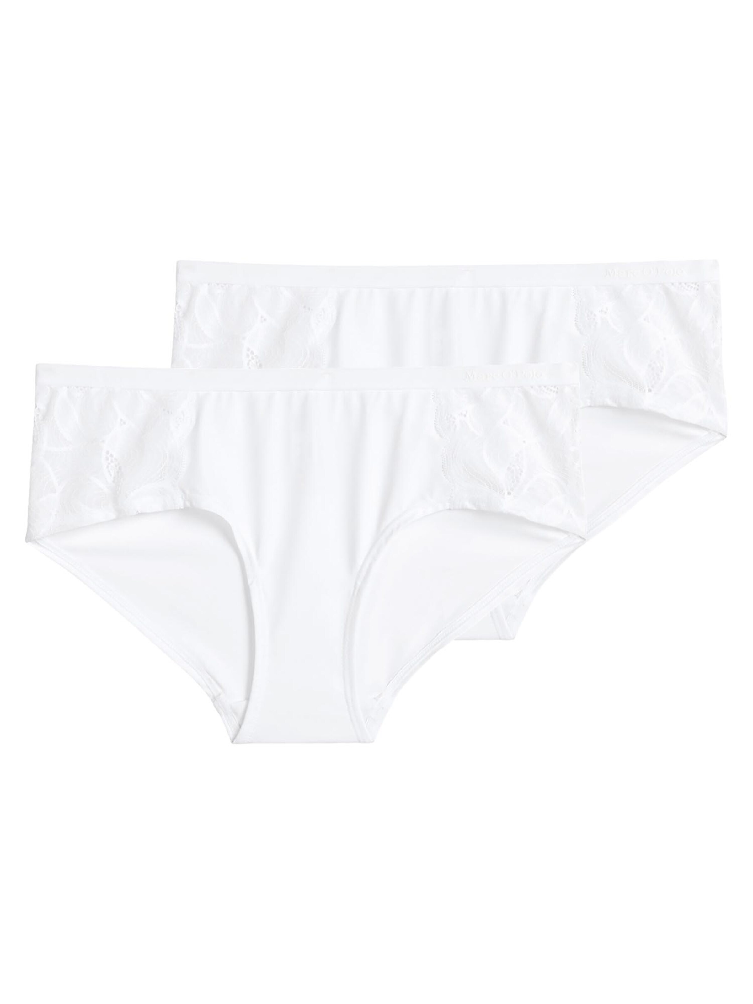 Marc O'Polo Broekje 'Tender Lace' in Wit: voorkant