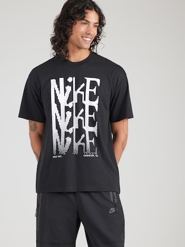 Tricou de la Nike Sportswear pe negru: față