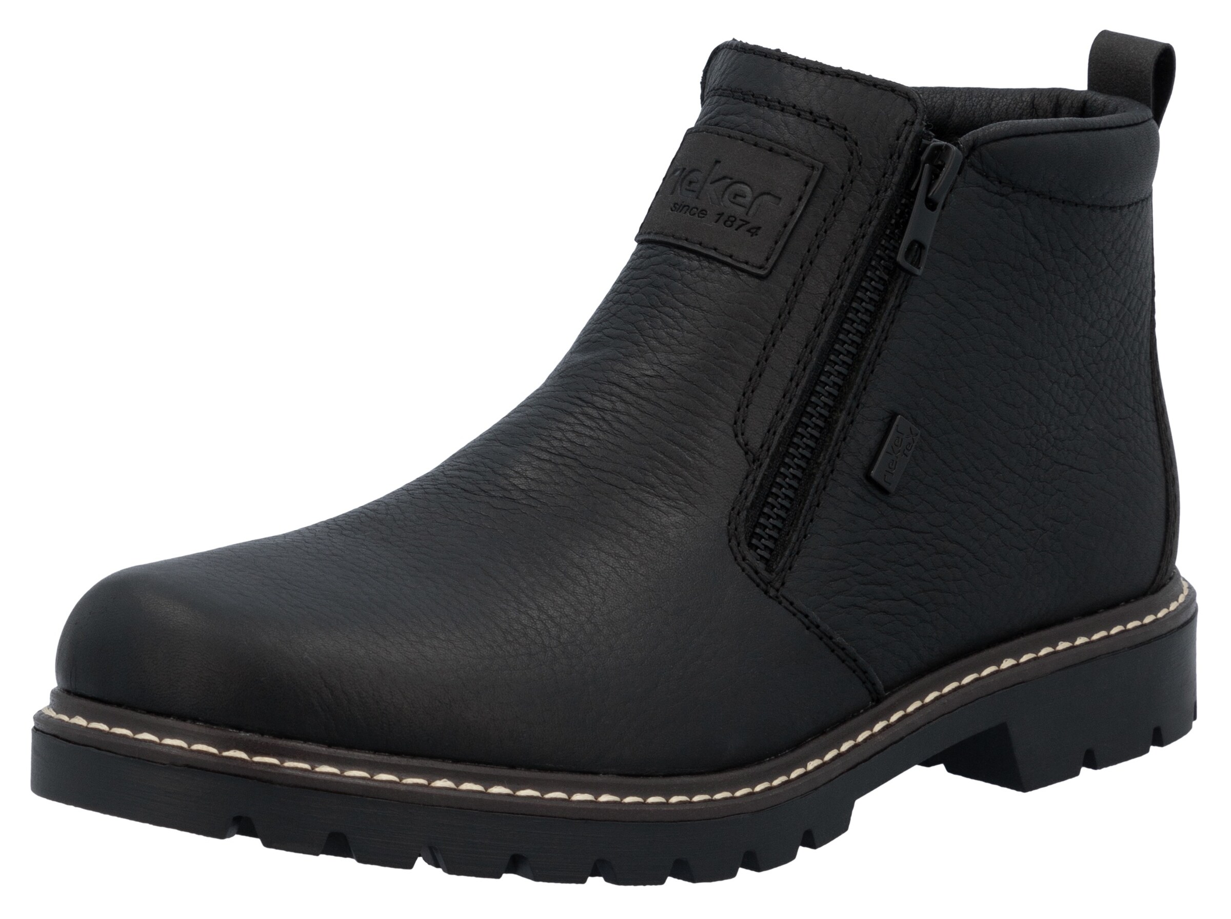 Bottes Rieker en noir : devant