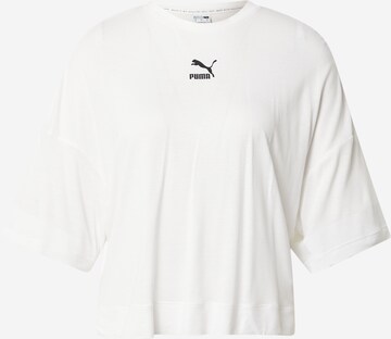 T-shirt PUMA en blanc : devant